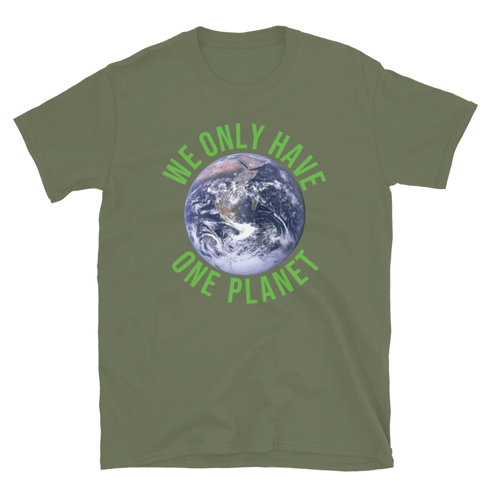 We Only Have One Planet TShirt - Military Green Color - https://ascensionemporium.net